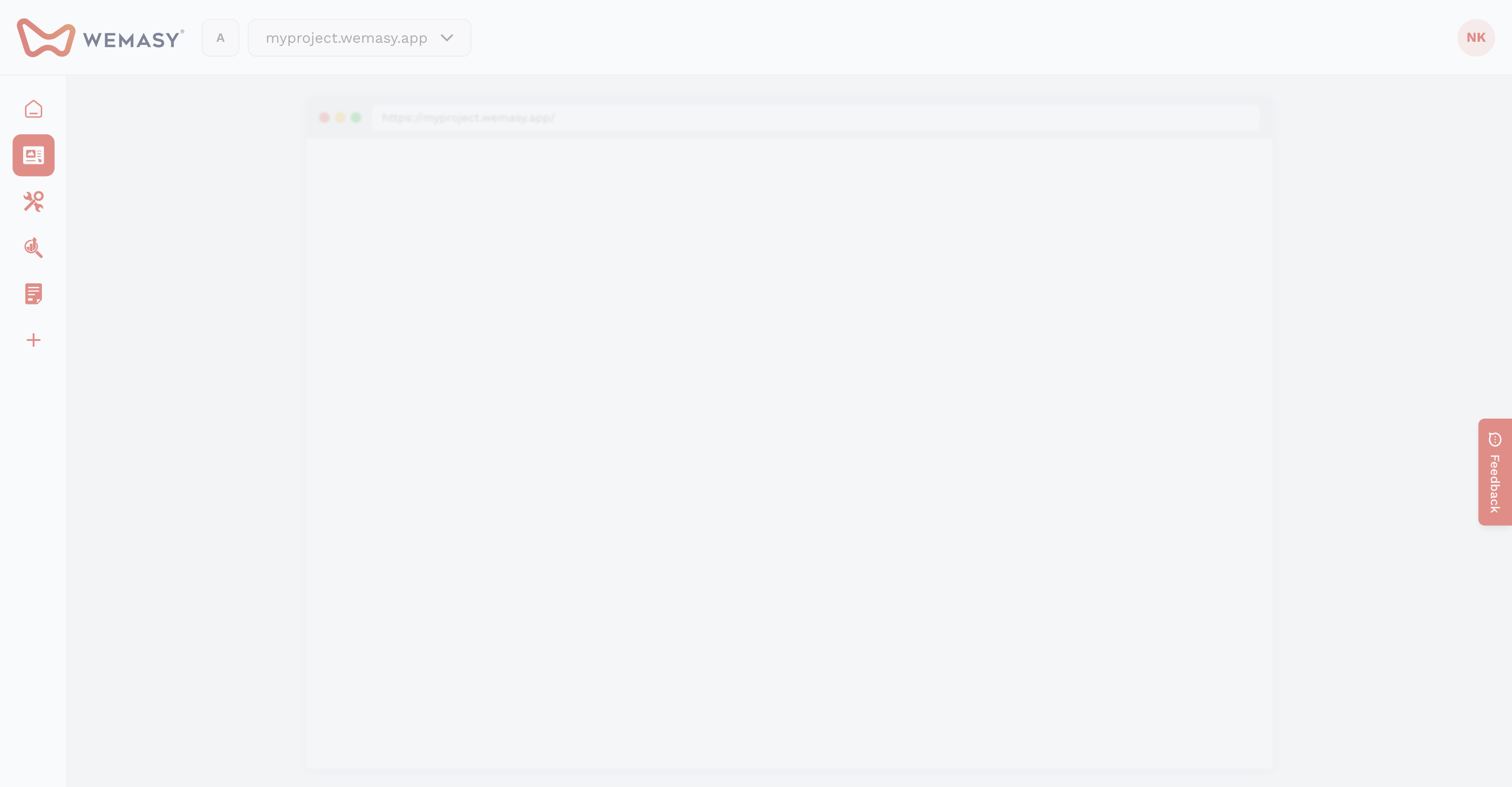 Il pannello chat dell'assistente di scrittura AI di WEMASY