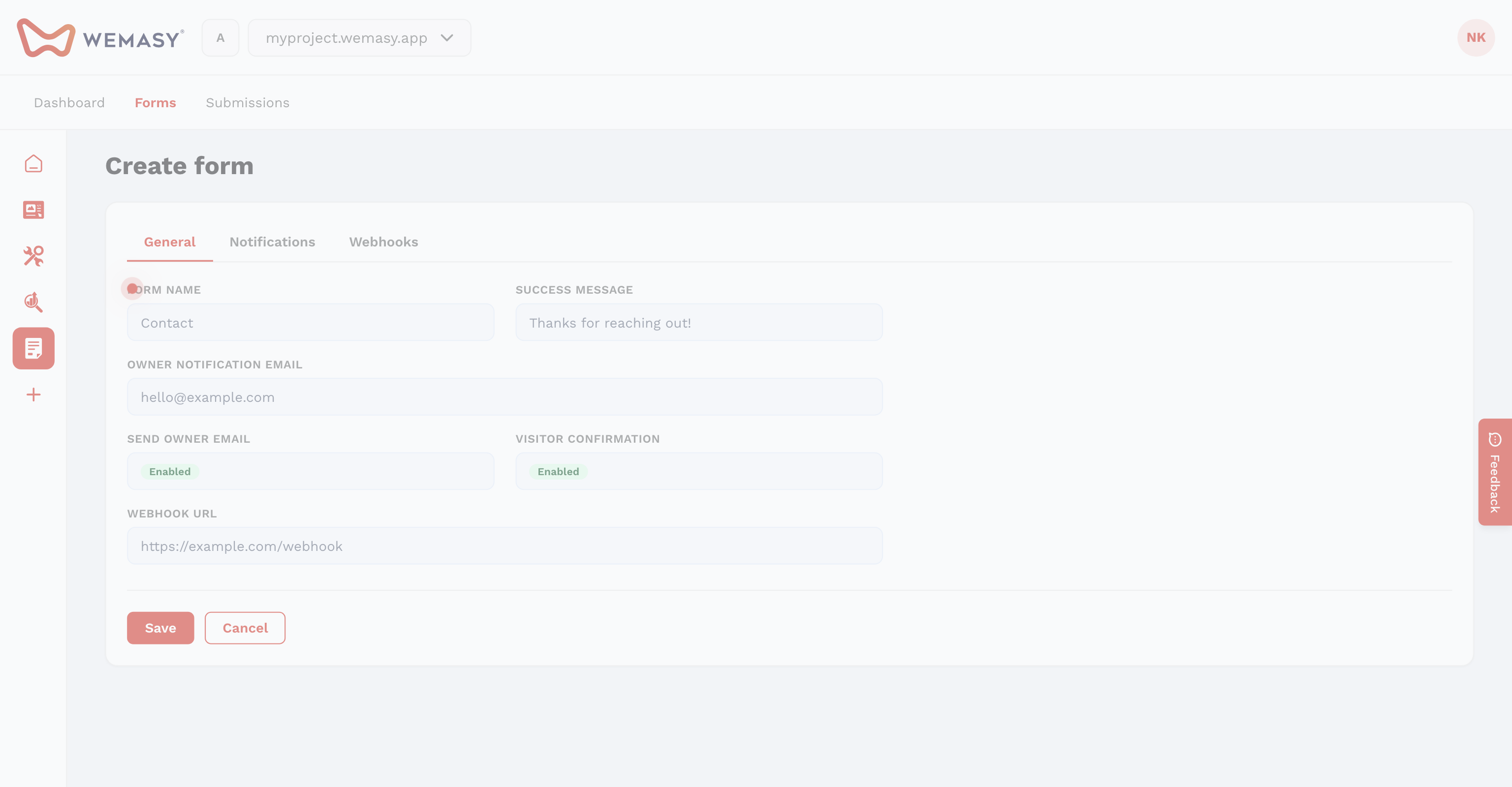Moduli: crea un modulo