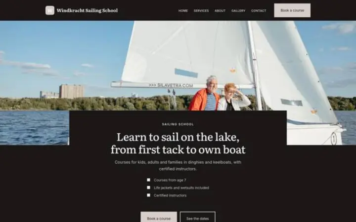 Sito web per scuola di vela
