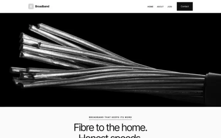 Sito web per provider internet