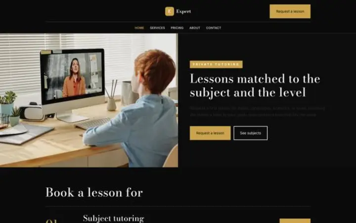 Sito web per ripetizioni private