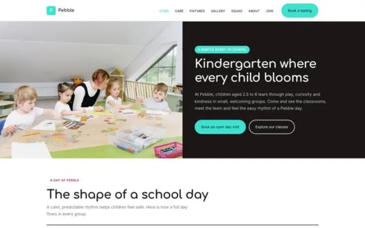 Sito web per scuola dell'infanzia