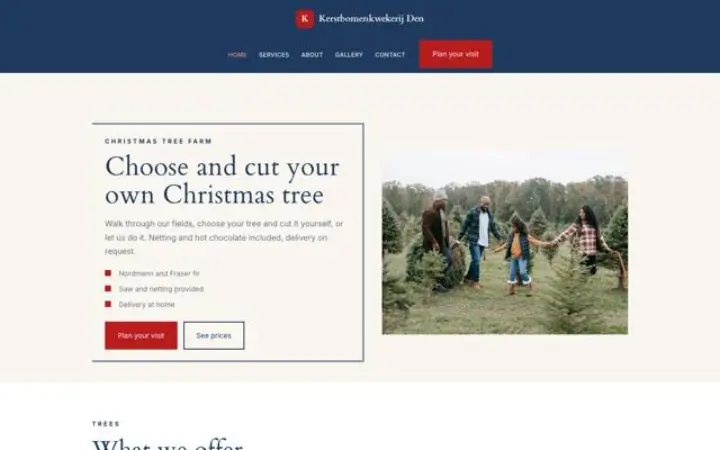 Tema Kerstbomenkwekerij Den