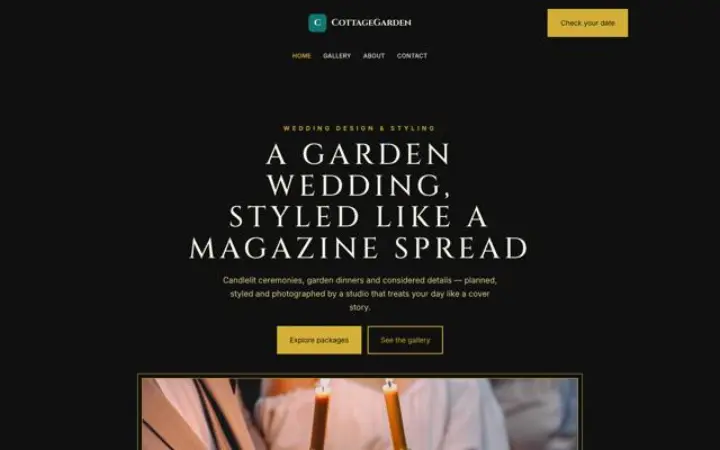 Sito web per matrimoni