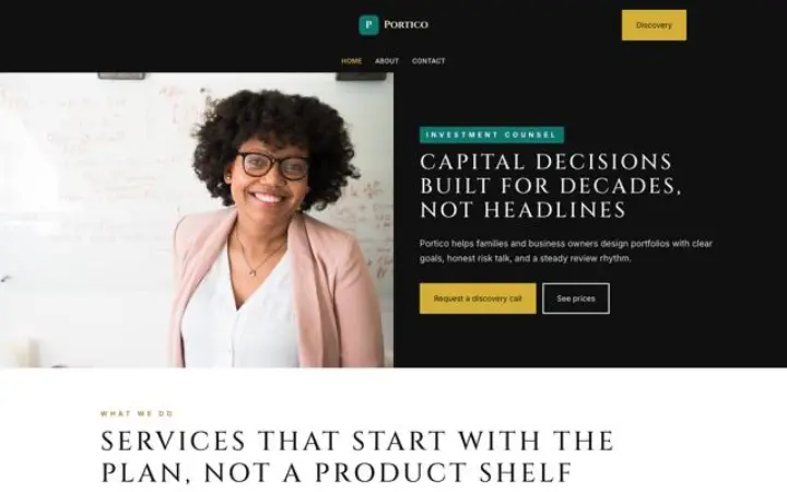 Sito web per investimenti