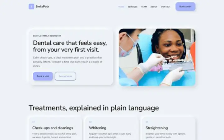 Sito web per dentista
