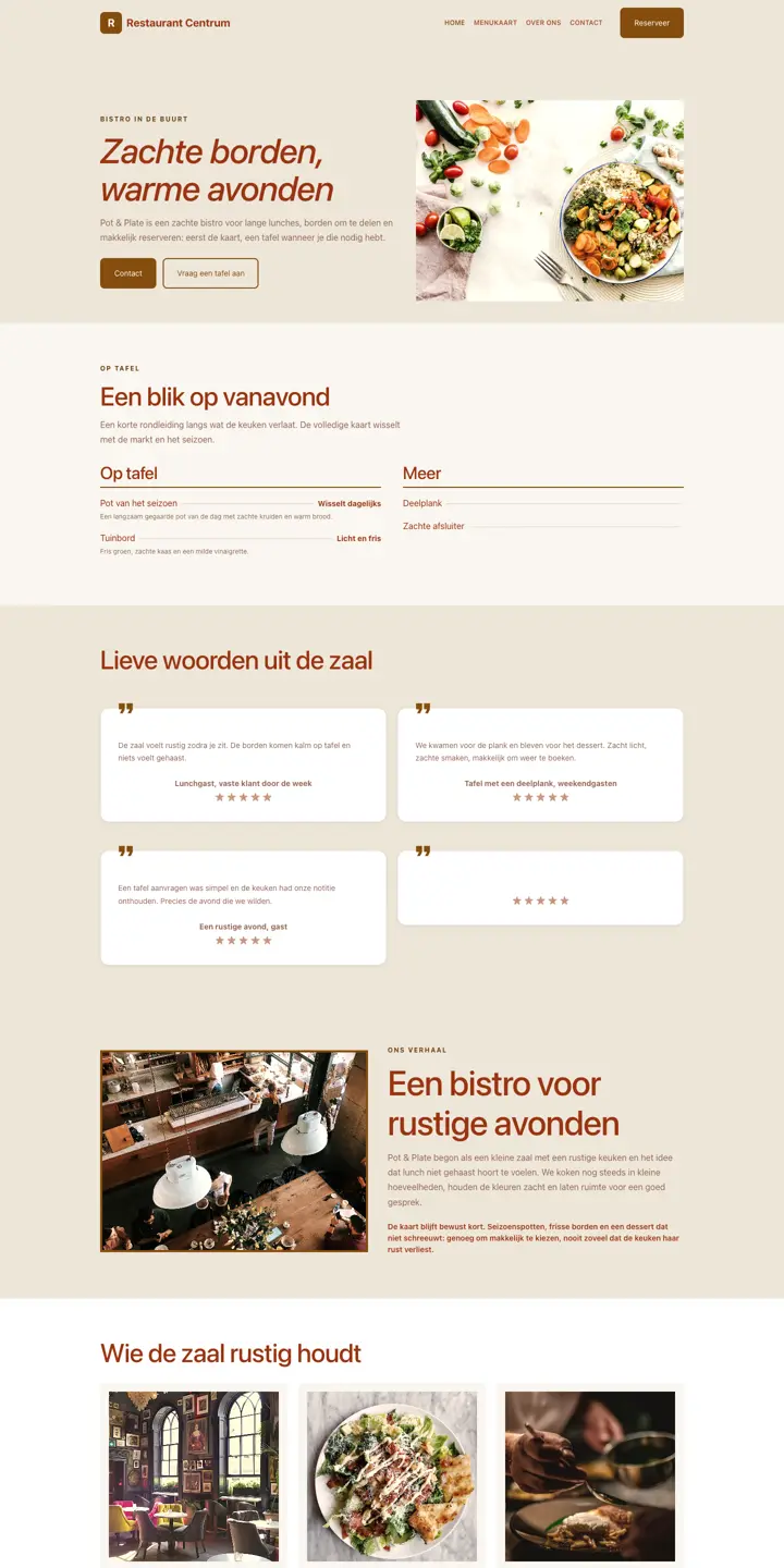 Esempio di un sito web per pizzeria