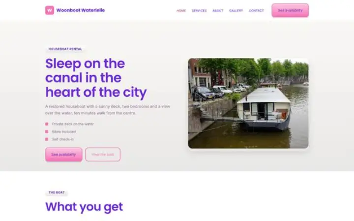 Tema Woonboot Waterlelie