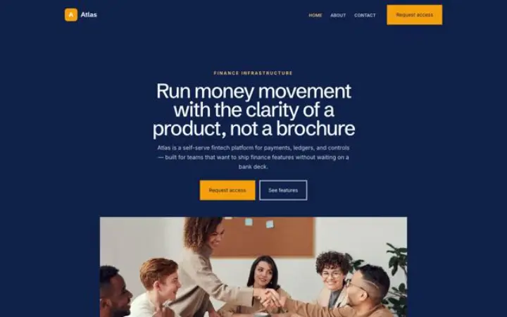 Sito web per fintech