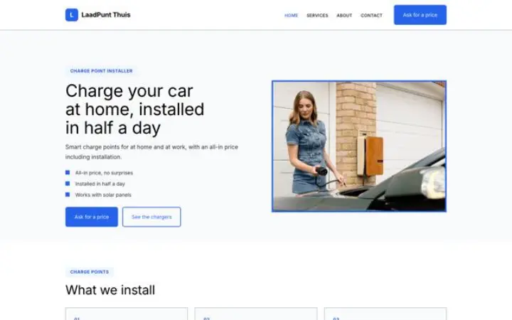 Sito web per installazione colonnine