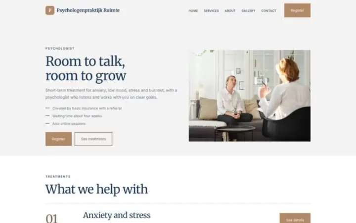 Sito web per studio di psicologia