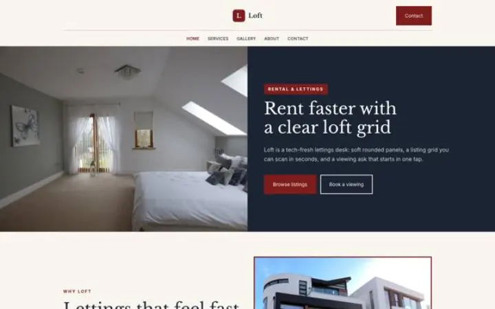 Sito web per noleggio auto