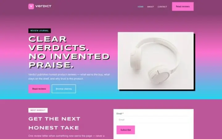 Sito web per recensioni