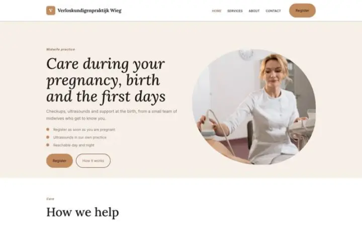 Sito web per studio di ostetricia