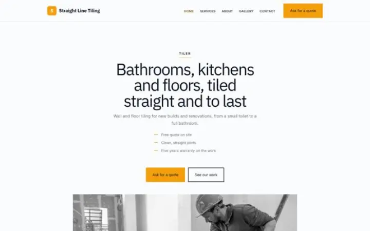 Sito web per piastrellista