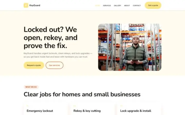 Sito web per fabbro